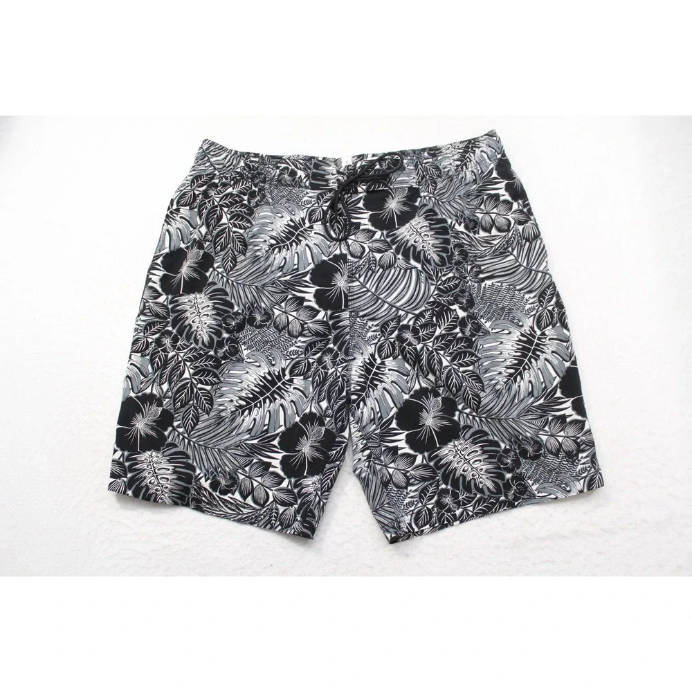 Coolibar Board Shorts Swim Trunks Floral UPF 50+ W/ Pockets Mens Size 2XL x 10